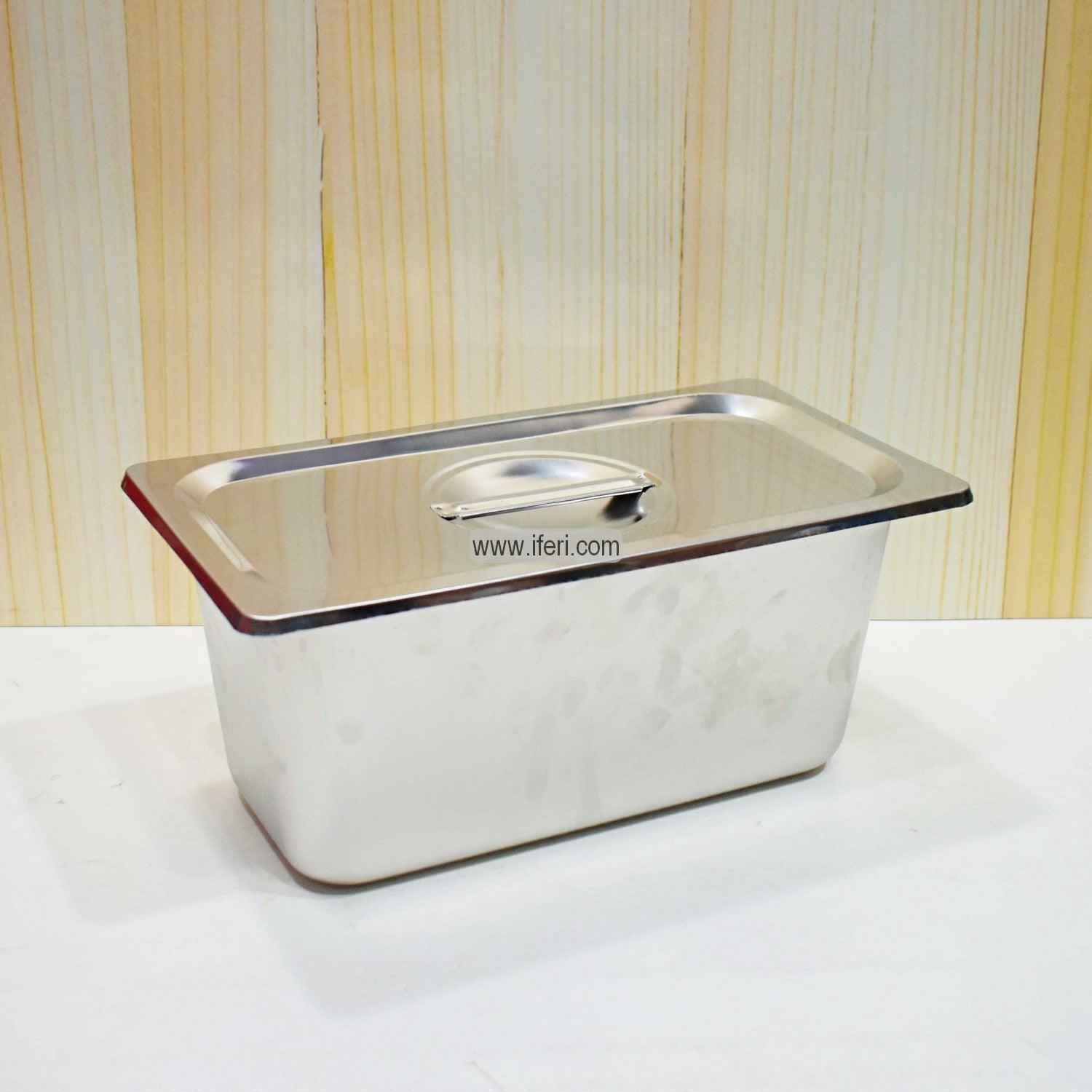 12.8 Inch Stainless Steel Food Pan with Lid SN0582 Price in Bangladesh - iferi.com