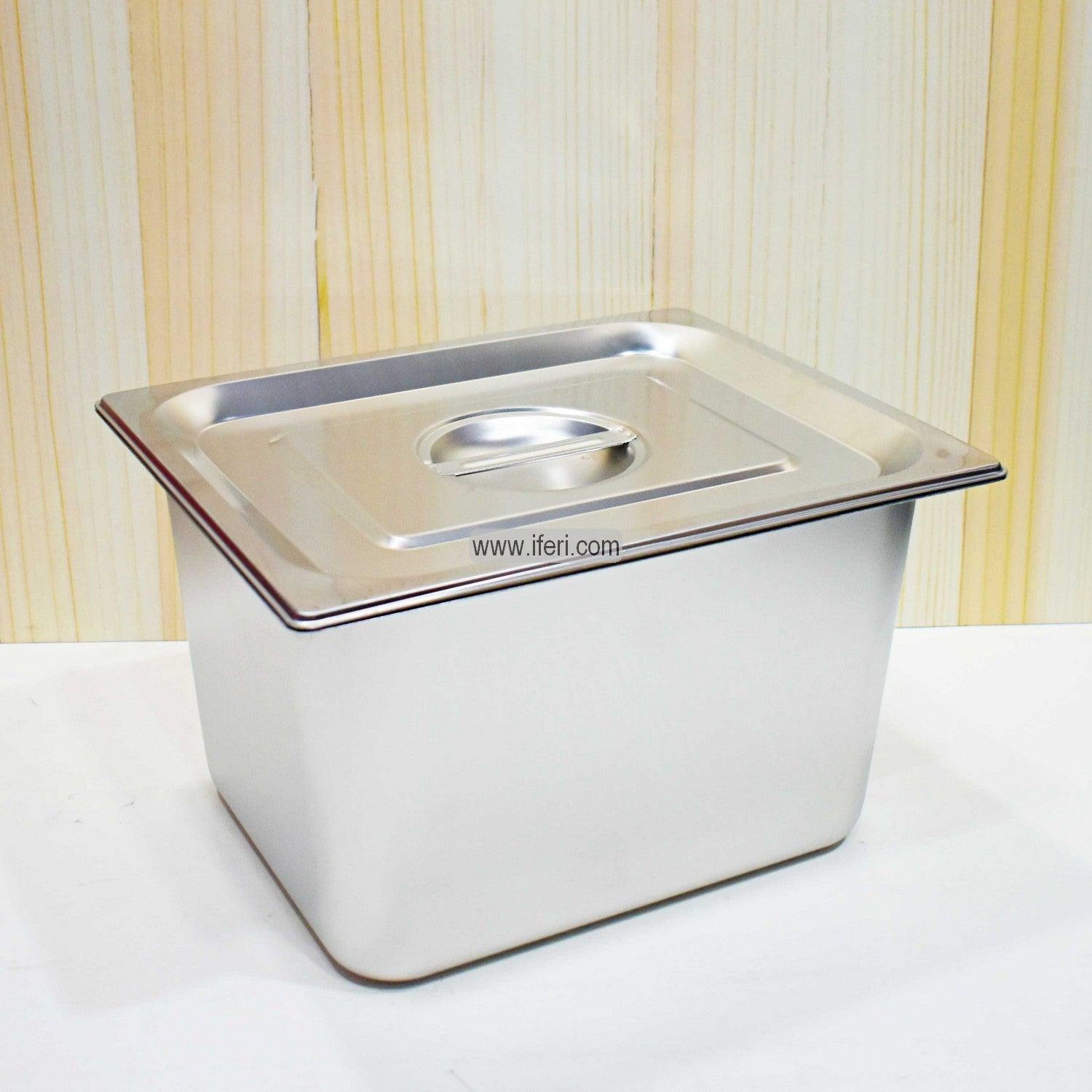 12.8 Inch Stainless Steel Food Pan with Lid SN0586 Price in Bangladesh - iferi.com