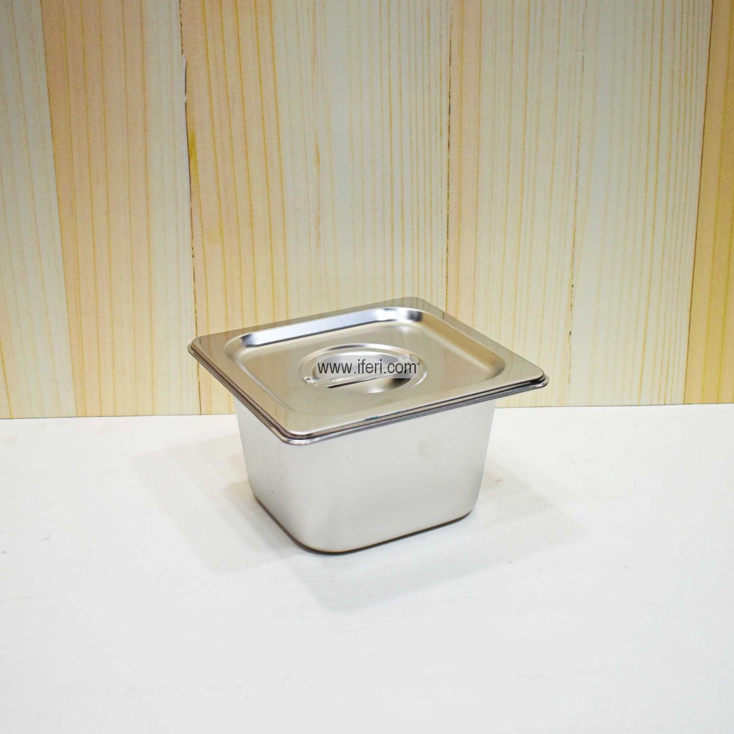 6.8 Inch Stainless Steel Food Pan with Lid SN0611 Price in Bangladesh - iferi.com