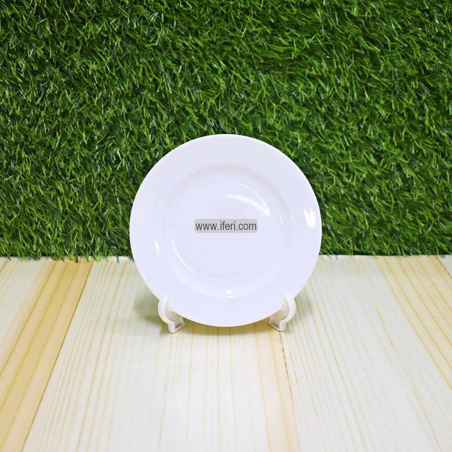 6.2 inch 6 Pcs White Ceramic Saucer Set SN0670 Price in Bangladesh - iferi.com