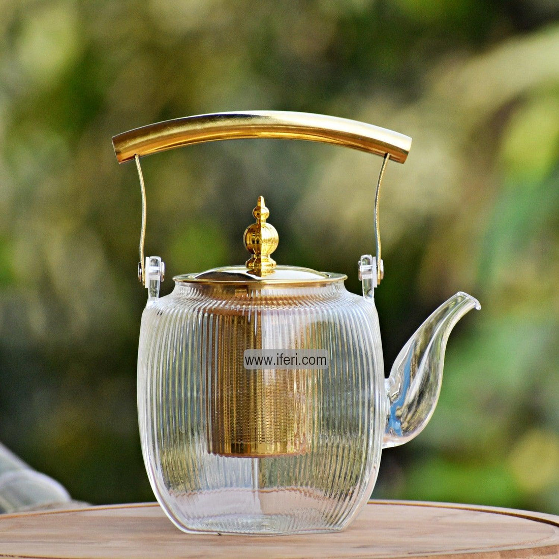 1100ml Tempered Glass Tea Pot with Infuser RY0145 Price in Bangladesh - iferi.com