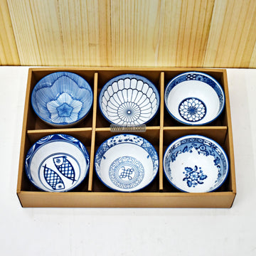 6 Pcs Ceramic Firni, Dessert, Soup Serving Bowl Set RY06345
