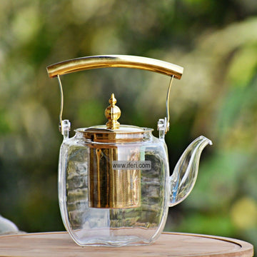 1200ml Tempered Glass Tea Pot with Infuser RY0146 Price in Bangladesh - iferi.com
