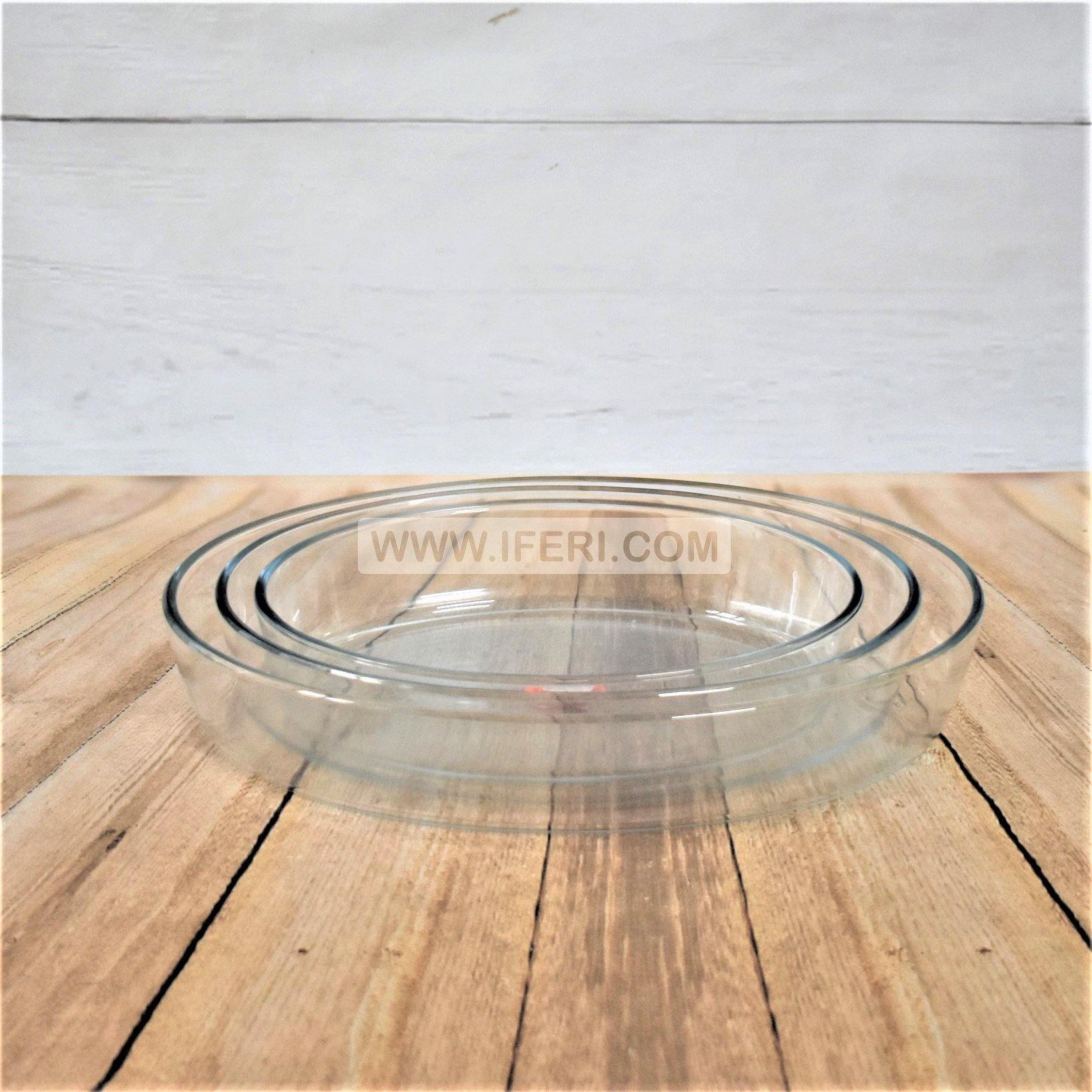 3 Piece Tempered Glass Oval Casserole Set UT5644 - Price in BD at iferi.com