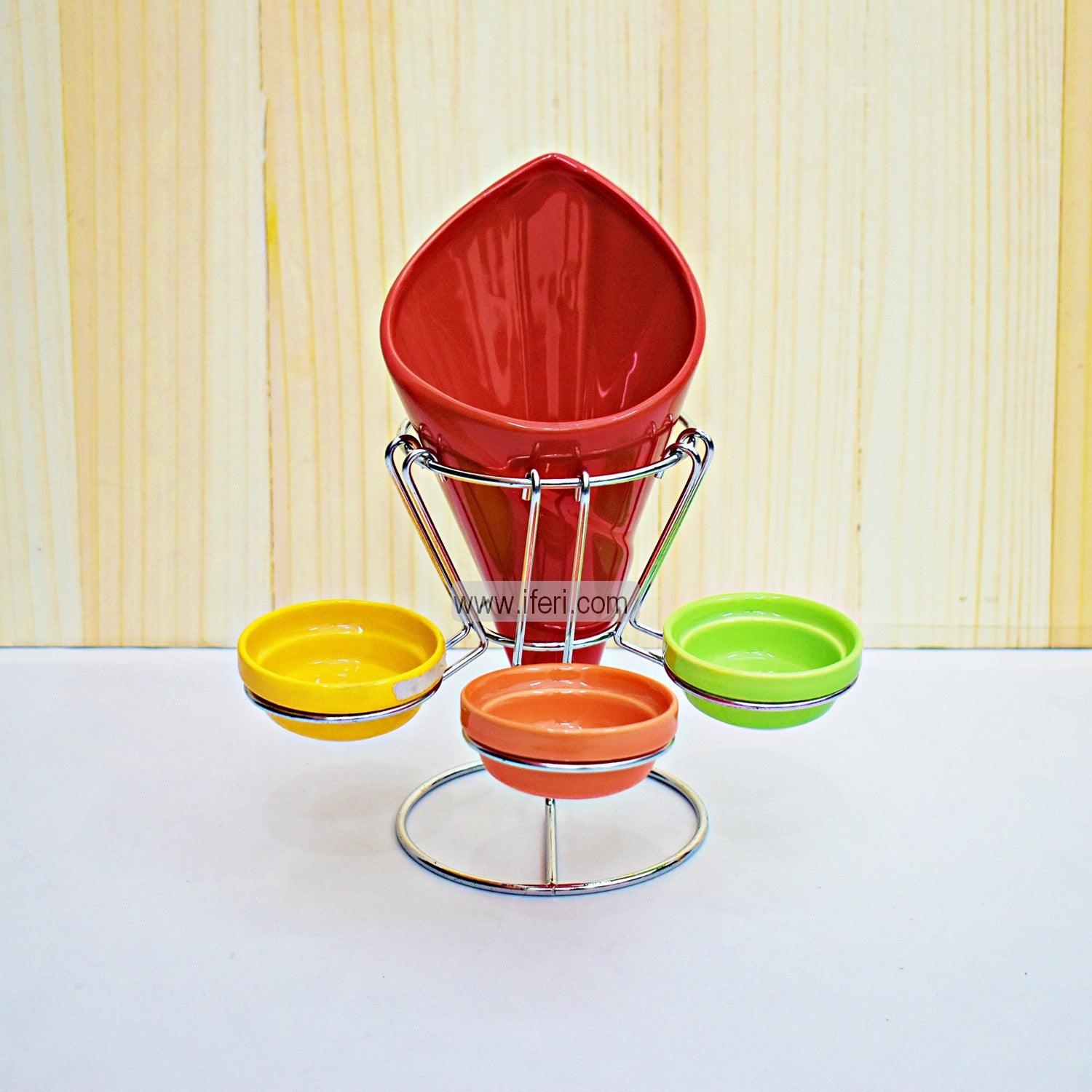 Ceramic French Fry Cone with Dipping Bowl RH2766 Price in Bangladesh - iferi.com
