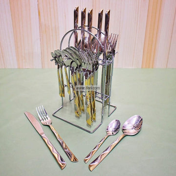 24 Pcs Stainless Steel Cutlery Set RH0238 Price in Bangladesh - iferi.com