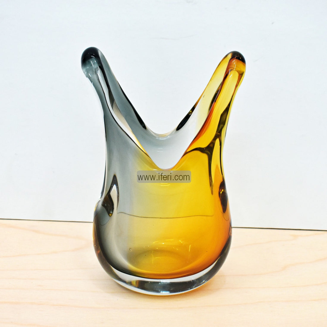 9 Inch Heavy Crystal Glass Decorative Flower Vase FT1357