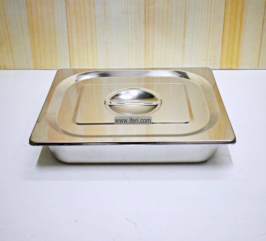 12.8 Inch Stainless Steel Food Pan with Lid TB0416 Price in Bangladesh - iferi.com