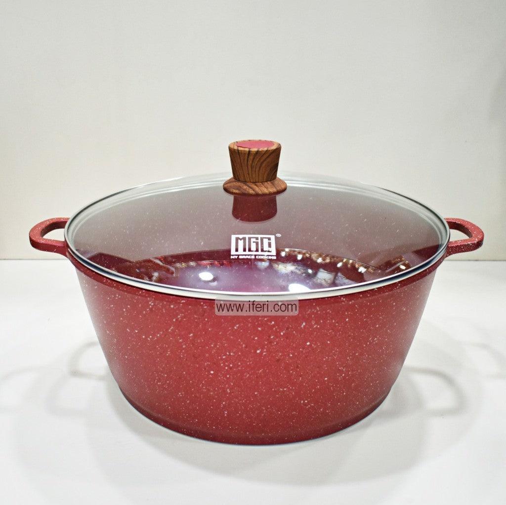 40cm MGC Non-Stick Marble Coated Cookware with Lid RY4365 Price in Bangladesh - iferi.com