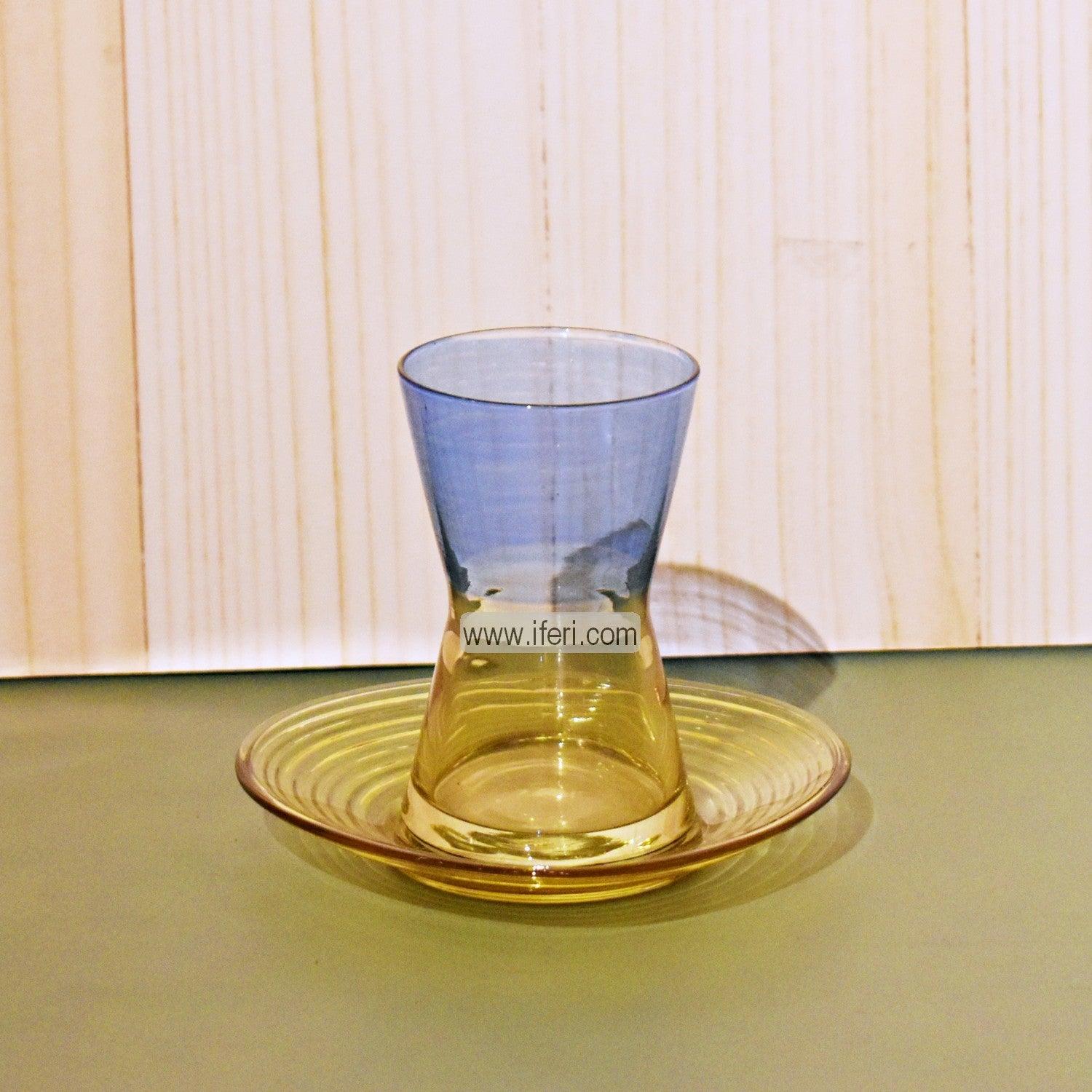 12 Pcs Exclusive Glass Turkish Tea Cup & Saucer Set GA2001 Price in Bangladesh - iferi.com