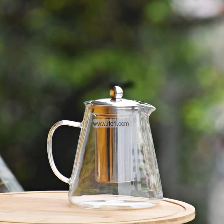950 ML Tempered Glass Tea Pot BS7413 Price in Bangladesh - iferi.com