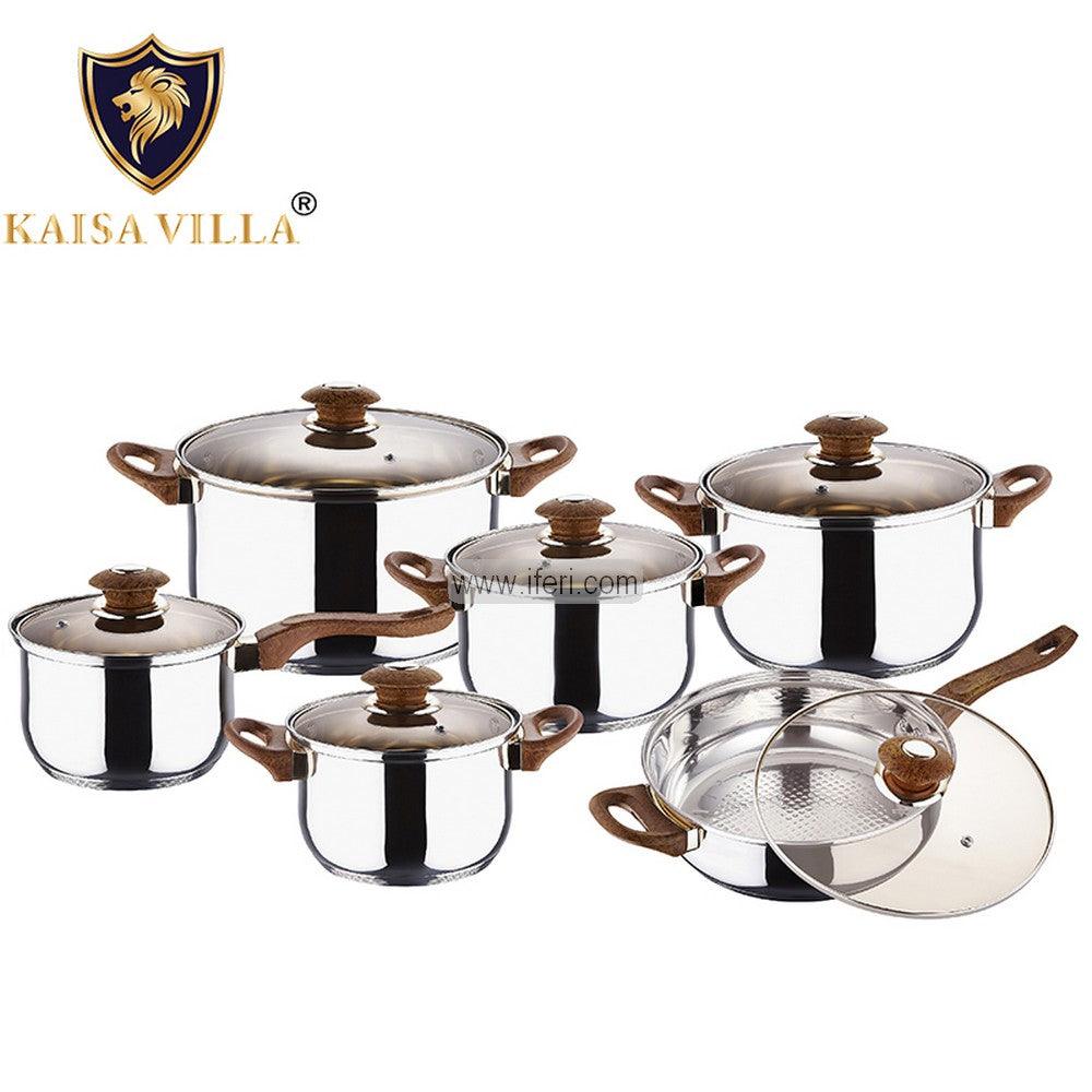 6 Pcs Stainless Steel Cookware Set with Lid KV1006 Price in Bangladesh - iferi.com