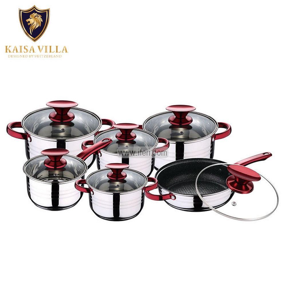 6 Pcs Stainless Steel Cookware Set with Lid KV6601 Price in Bangladesh - iferi.com