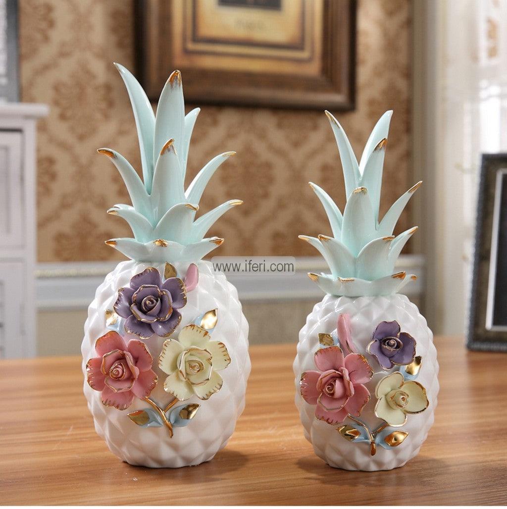 2 Pcs Ceramic Decorative Pineapple HR6427 Price in Bangladesh - iferi.com