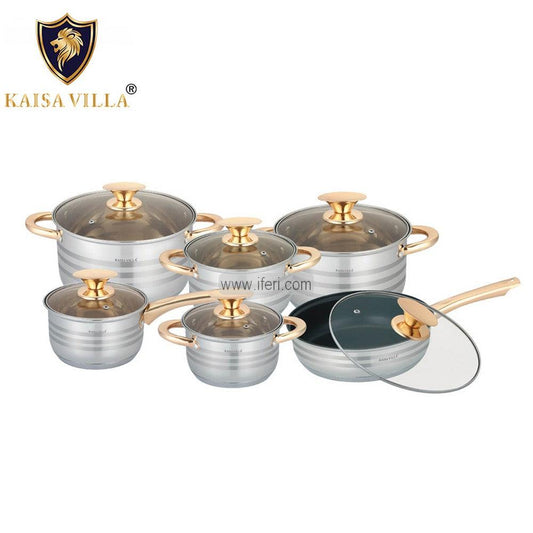 6 Pcs Stainless Steel Cookware Set with Lid KV-6618 Price in Bangladesh - iferi.com