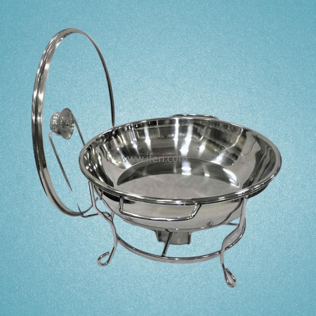 8 Liter Round Shape Buffet Chafing Dish with Glass Lid TB1033 Price in Bangladesh - iferi.com
