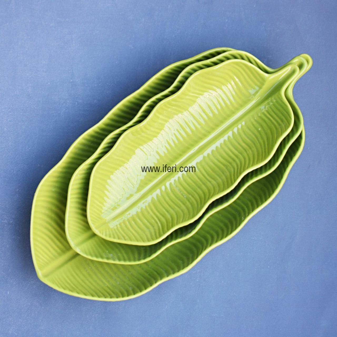 3 Pcs Leaf Shaped Ceramic Serving Dish UT5508 Price in Bangladesh - iferi.com
