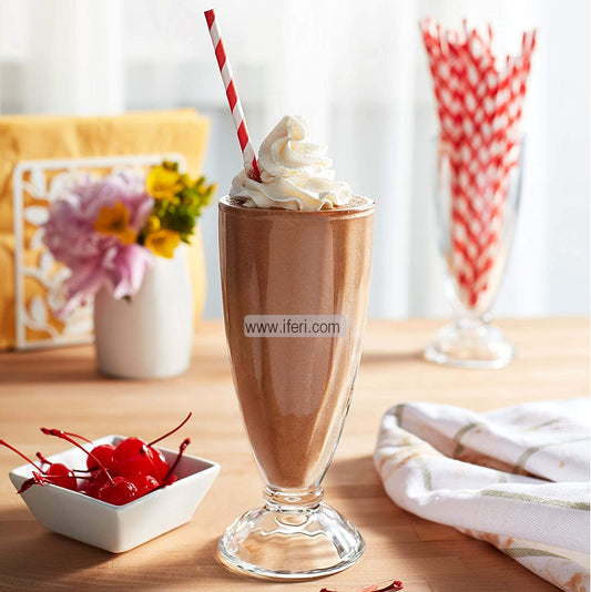 6 pcs Milk Shake, Ice Cream Falooda Smoothie and Cocktails Desert Juice Glass Set RY0540