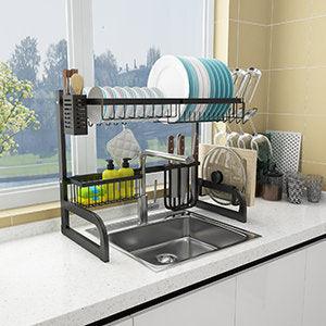 2 Tier Stainless Steel Adjustable Dish Drying Rack KSM6936 Price in Bangladesh - iferi.com