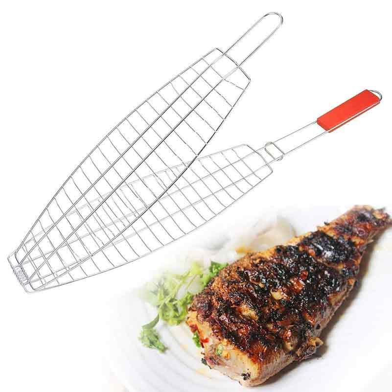 LEAQU Barbecue Grilling Basket Grill BBQ Net Steak Meat Fish