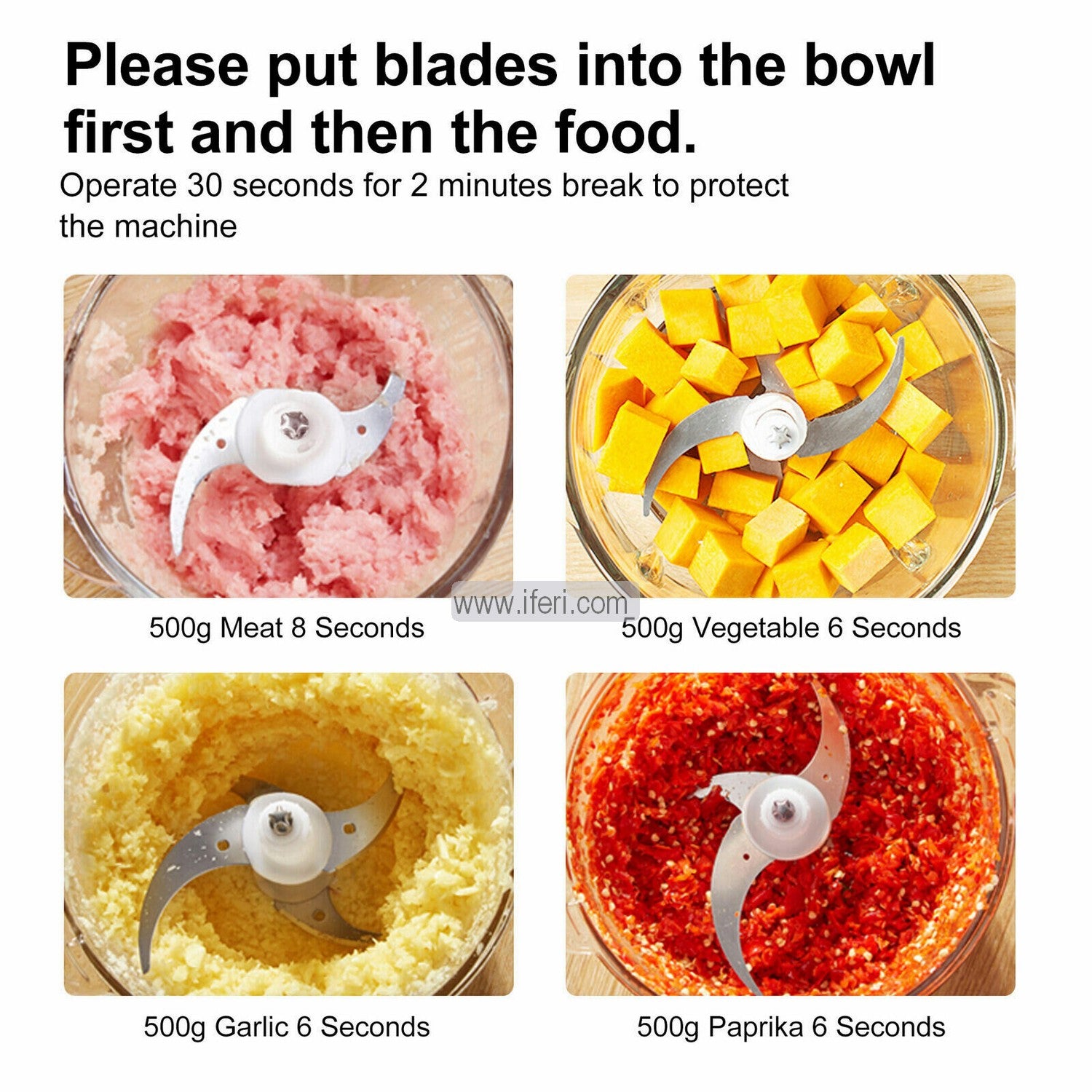 Hoffmans 2 Liter Mini Wonder Chopper HM-8827